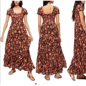 Free People Getaway Floral Tiered Maxi Dress